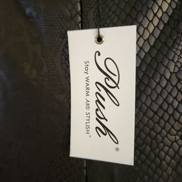 Plush Cozy Snake Print Loungewear Fleece Lined Legging Pants Size Medium - Picture 5 of 8